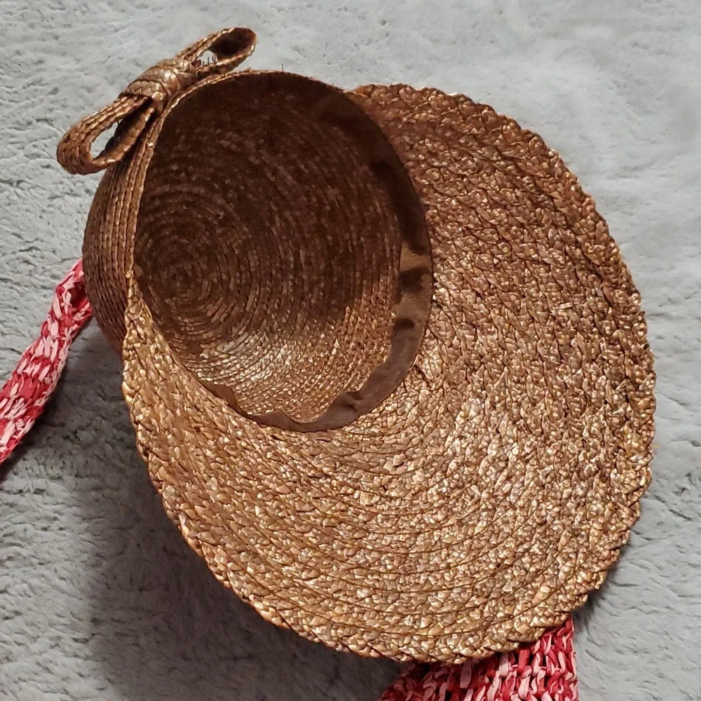 Bundle summer knit bag+ woven hat